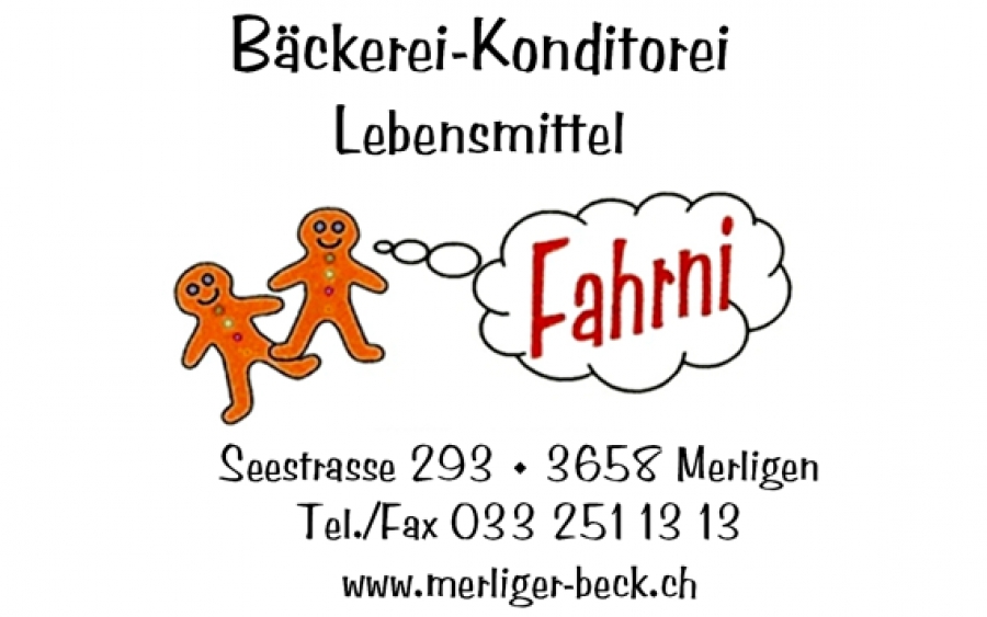 Bäckerei-Konditorei Lebensmittel E.Fahrni