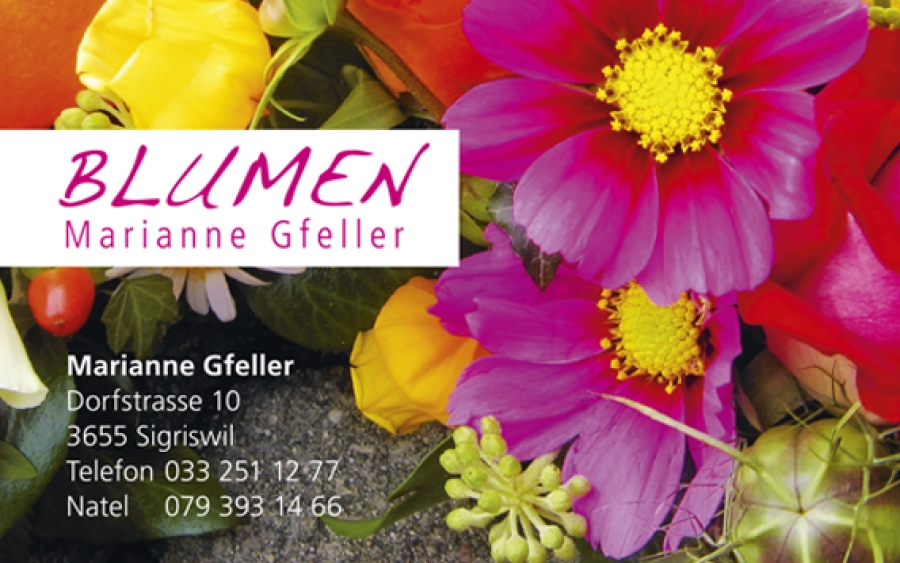 Blumen + Früchte Marianne Gfeller-Bühler